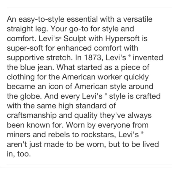 Levi's° Women's Mid-Rise Classic Straight
Jeans - Soft Black 10 - Picture 4 of 6